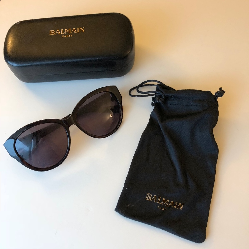 Balmain Black BI7001 Butterfly Sunglasses Cateye